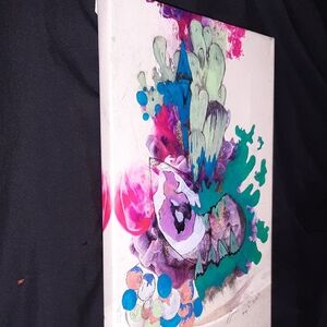 Abstract Canvas Art with Vibrant Colors One Of A Kind